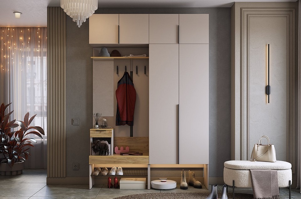 Фото Стенка для прихожей Баско К5 MBS_PK05Basko-3369 - интернет-магазин МегаТерем в Москве