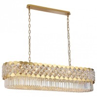 Подвесная люстра Newport ASHLEY 8300/120 oval gold polished NWP_M0070639