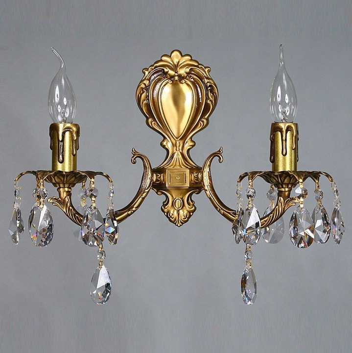 Фото Бра Ambiente by Brizzi Benisa 2226/2 AB Tear Drop BA_2226_2_ab_tear_drop - интернет-магазин МегаТерем в Москве