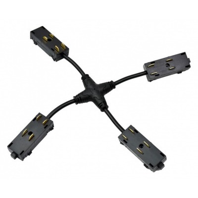 Соединитель X-образный для треков накладных Aployt Magnetic track 220 APL.0280.00.05 AP_APL.0280.00.05