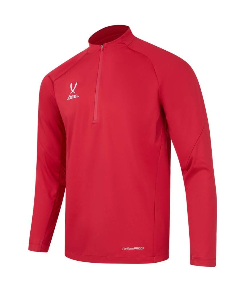 Фото Джемпер ветрозащитный JÖGEL PREMIER PerFormPROOF 1/4 Zip Wind Top, красный (2123027) - интернет-магазин МегаТерем в Москве