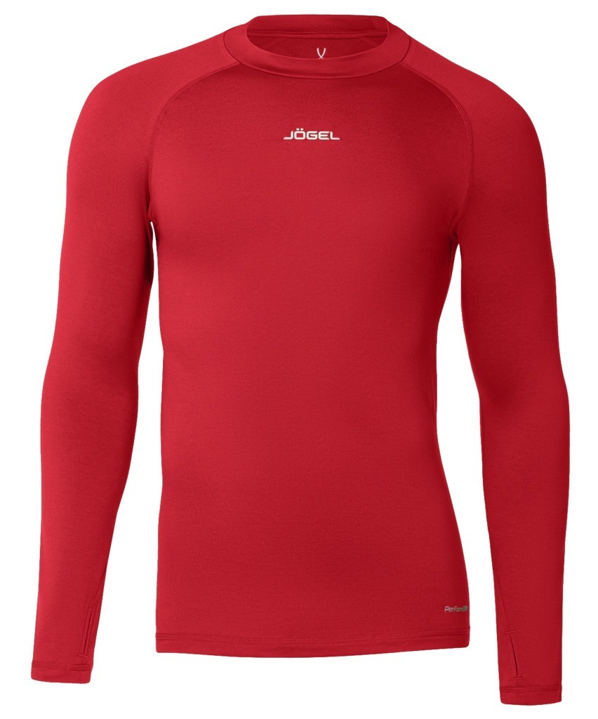 Фото Джемпер компрессионный утепленный JÖGEL CAMP PerFormDRY Baselayer Top Warm, красный (2129073) - интернет-магазин МегаТерем в Москве