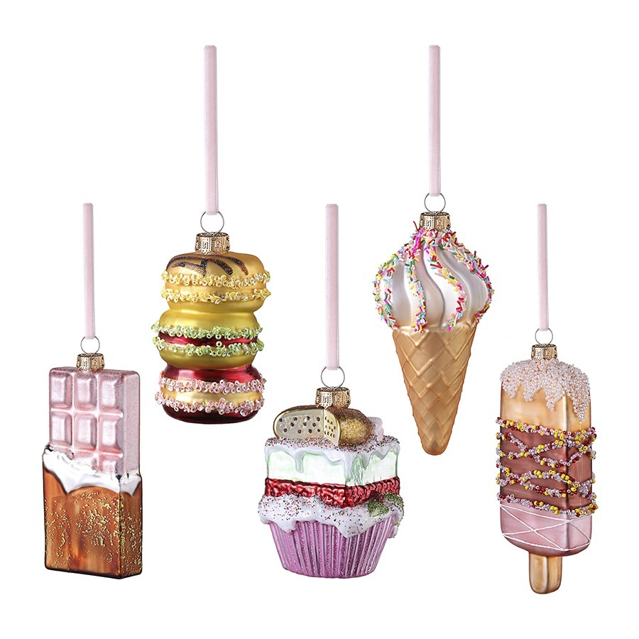 Фото Набор ёлочных украшений glimmer selection из коллекции new year essential, 5 шт. (78274) - интернет-магазин МегаТерем в Москве