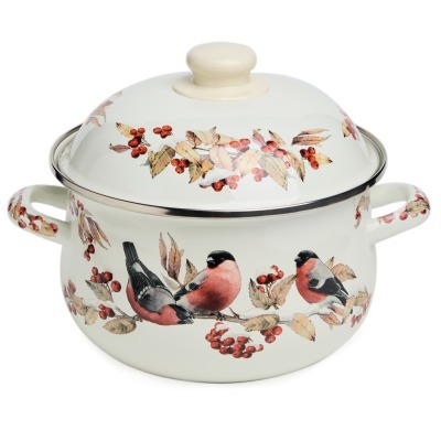 Кастрюля agness эмалированн...