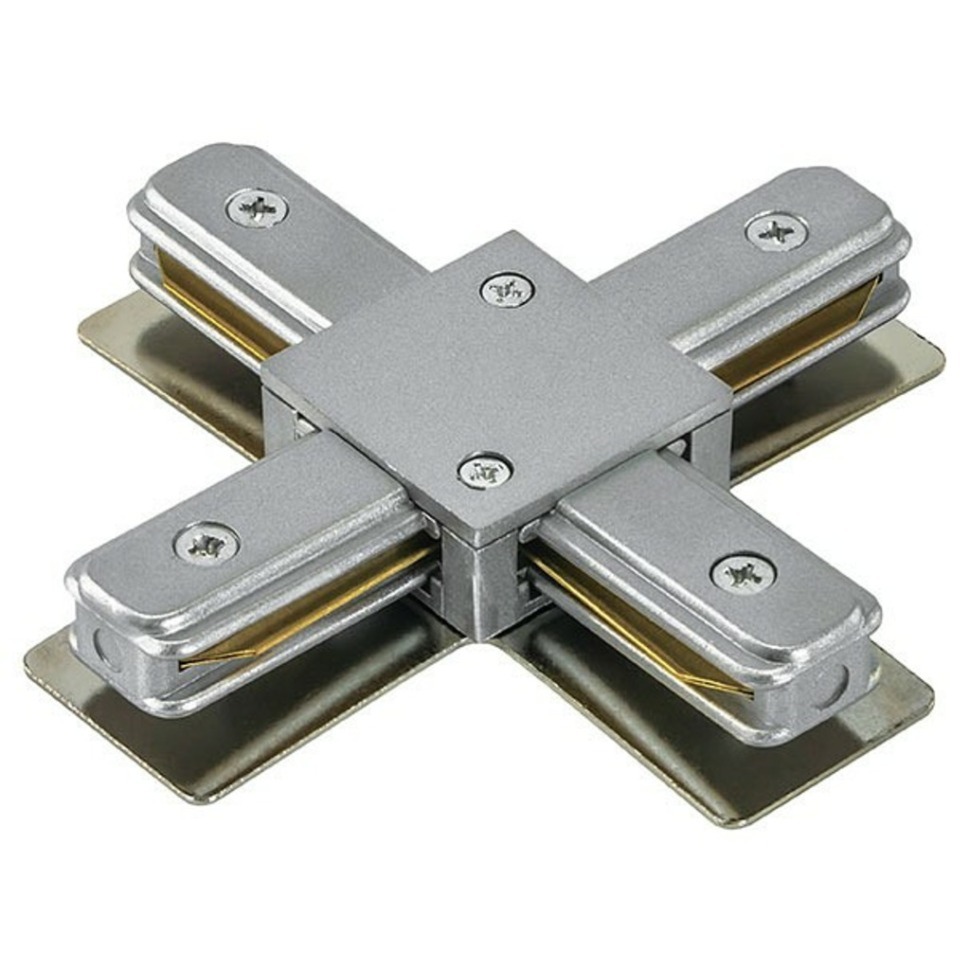 Фото Соединитель с токопроводом X-образный для треков Lightstar Barra 502149 LS_502149 - интернет-магазин МегаТерем в Москве