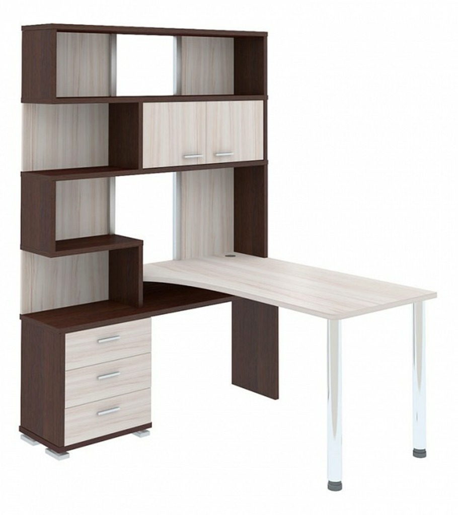 Фото Стол компьютерный Домино СР-420/130 MER_SR-420_130_VKK-LEV - интернет-магазин МегаТерем в Москве