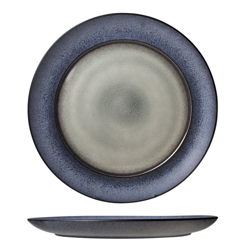 Фото Тарелка 4099033, 33 см, каменная керамика, green, ROOMERS TABLEWARE - интернет-магазин МегаТерем в Москве