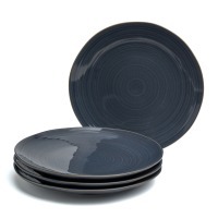 Набор тарелок закусочных bronco "concept" 4 шт. 22 см синий (576-1013) 