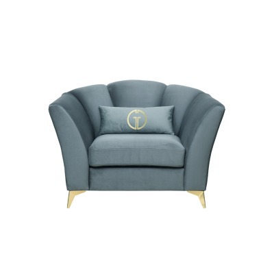 Кресло Annette велюр бирюзовый Colt1004 130*100*92см (TT-00012930)