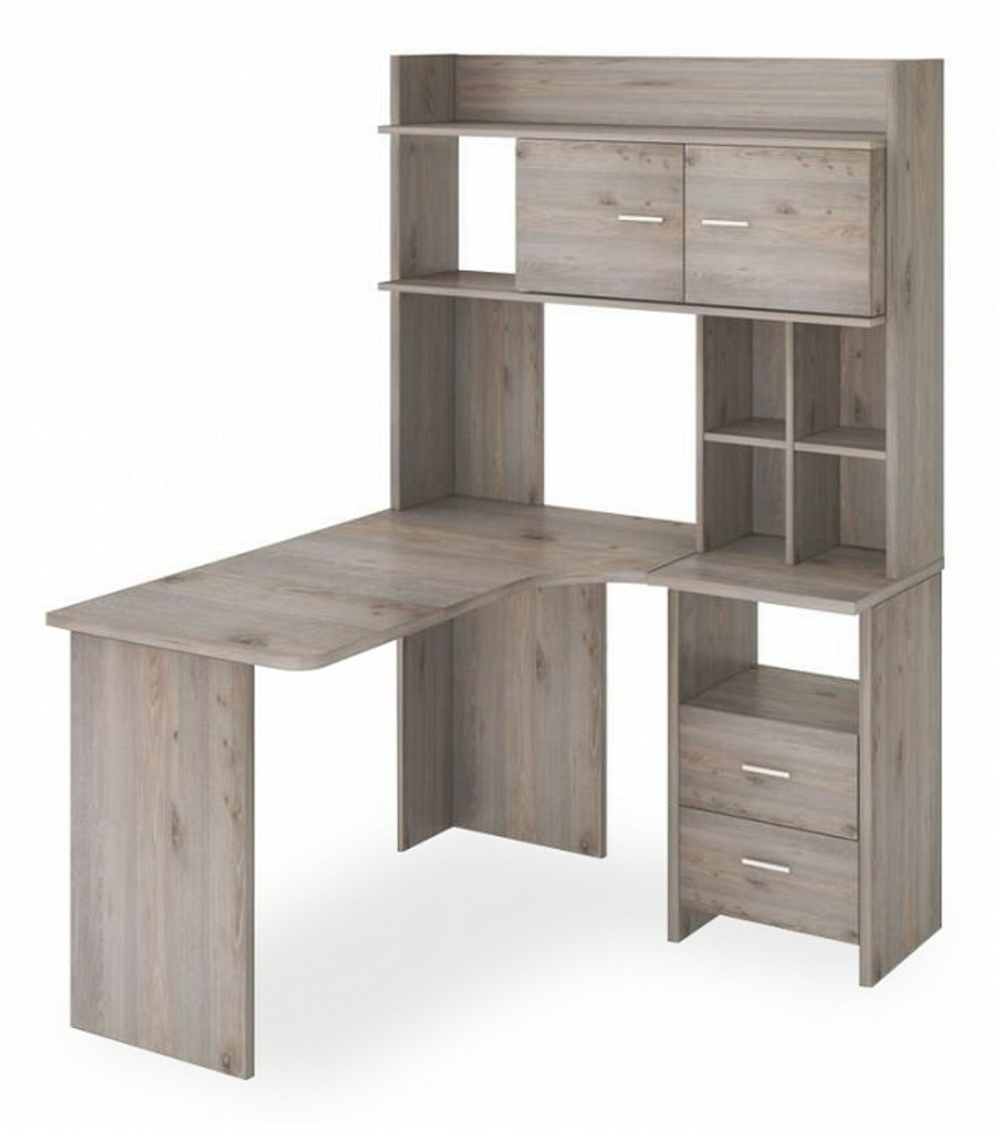 Фото Стол компьютерный Нельсон Lite СКЛ-Угл130+НКЛХ-120 Н ПРАВ MER_SKL-Ugl130-NKLH-120_N_PRAV - интернет-магазин МегаТерем в Москве