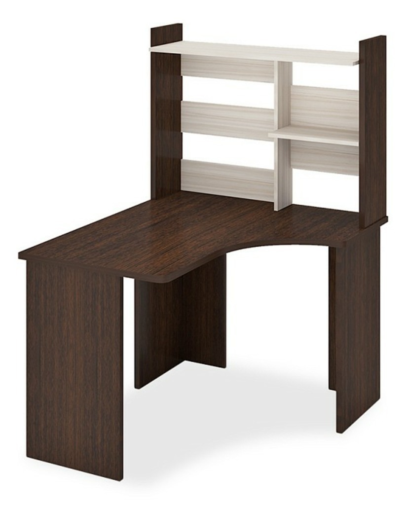 Фото Стол компьютерный Домино Lite СКЛ-Угл120+НКЛ-100 MER_SKL-Ugl120-NKL-100-bez-tumby-VK-PRAV - интернет-магазин МегаТерем в Москве