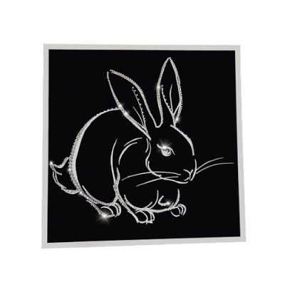 Картина Кролик 2023 с крист...