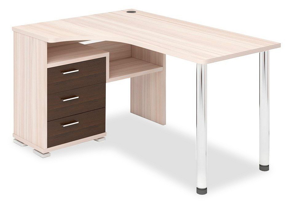 Фото Стол компьютерный Домино СР-132С-150 КВ-ЛЕВ MER_SR-132S-150_KV-LEV - интернет-магазин МегаТерем в Москве