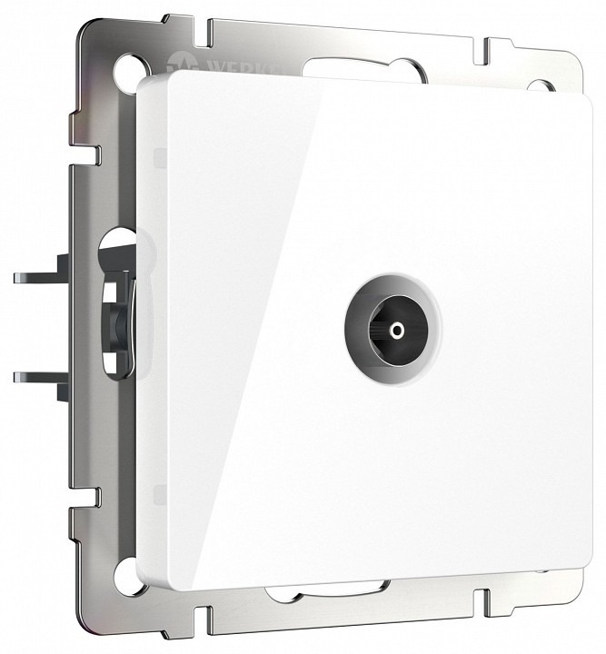 Фото ТВ-розетка Werkel белый W1184001 WRK_a051116 - интернет-магазин МегаТерем в Москве