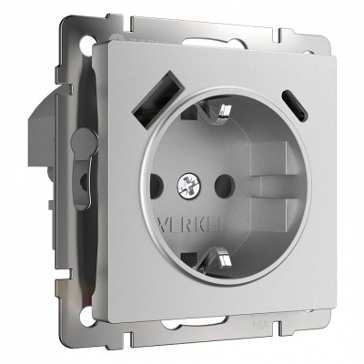 Розетка с заземлением и со ...