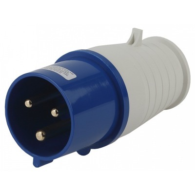Вилка прямая 2P+PE Эра  V-32-2P-PE-IP44 ER_B0032852