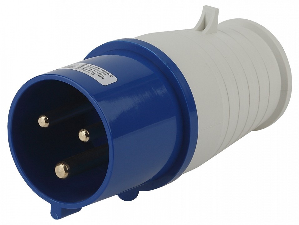 Фото Вилка прямая 2P+PE Эра  V-32-2P-PE-IP44 ER_B0032852 - интернет-магазин МегаТерем в Москве