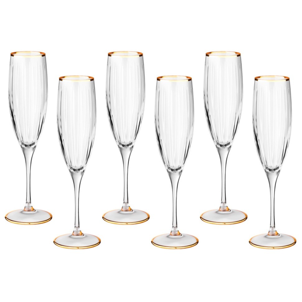 Фото Набор бокалов для шампанского из 6 шт. 200 мл SAME (103-616) - интернет-магазин МегаТерем в Москве