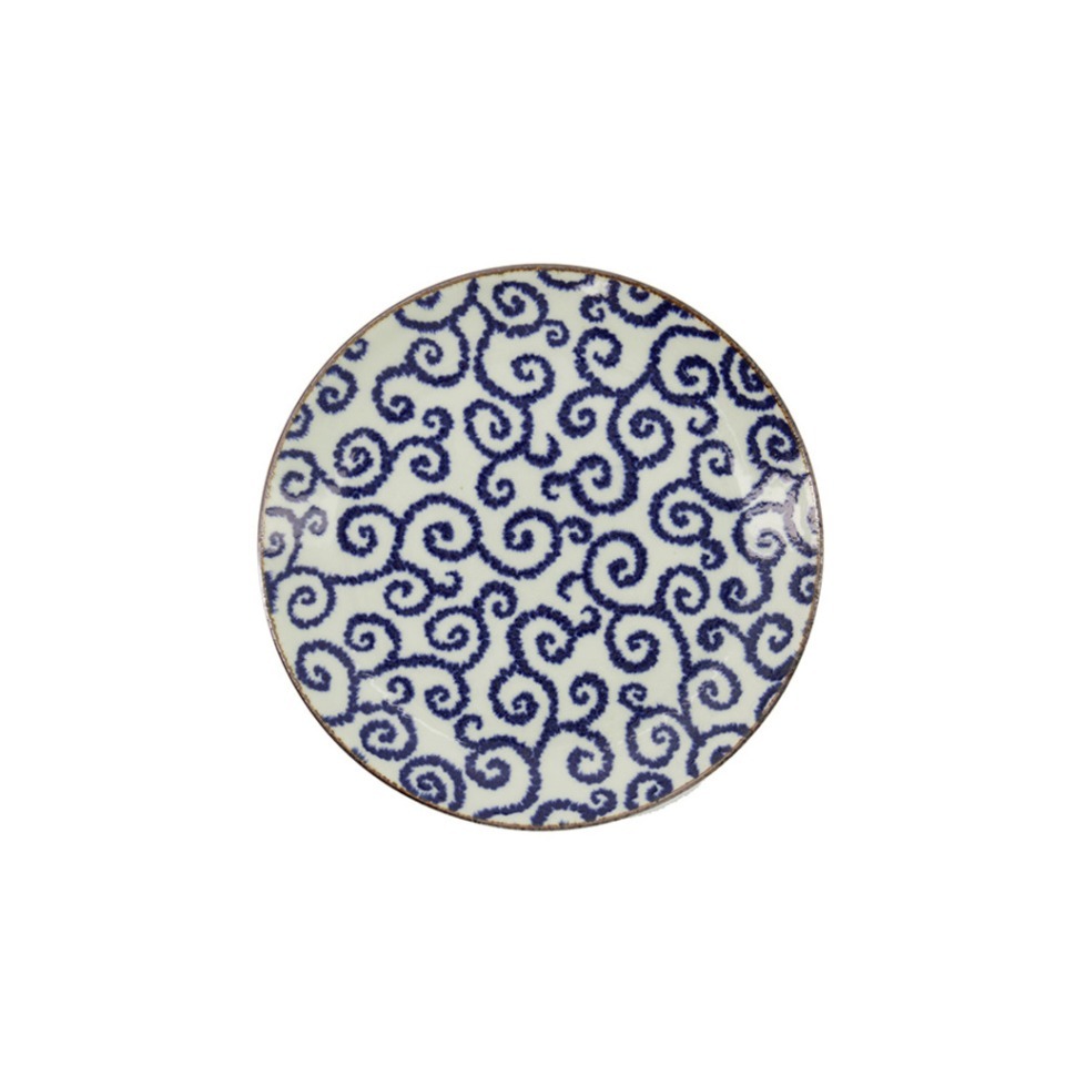 Фото Тарелка 18904, 21,5 см, фарфор, blue, TOKYO DESIGN - интернет-магазин МегаТерем в Москве