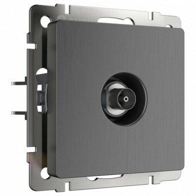 ТВ-розетка оконечная без рамки Werkel графит рифленый W1183004 WRK_a050758