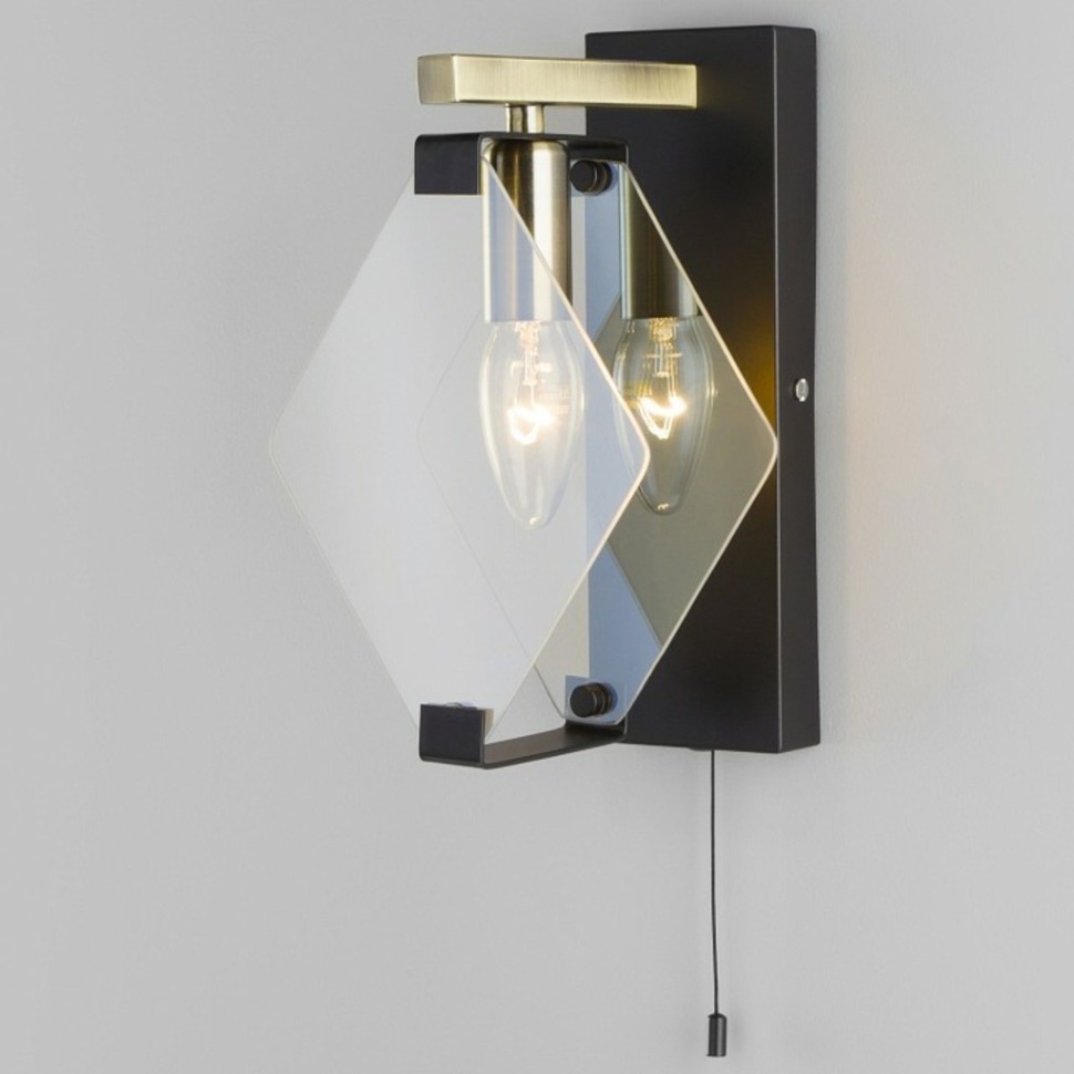 Фото Бра Eurosvet Aragon 60116/1 черный EV_a049424 - интернет-магазин МегаТерем в Москве