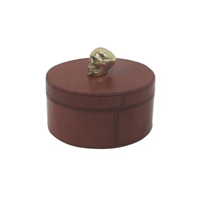 Шкатулка D243, 23, кожа, ме...