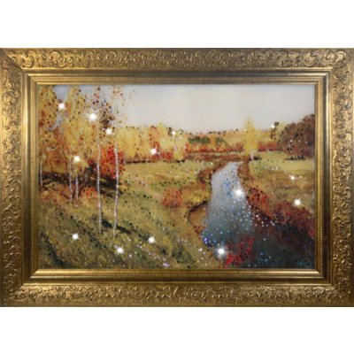 Картина Золотая осень с кристаллами Swarovski (1151)