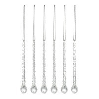 Набор ёлочных украшений icy sparkles из коллекции new year essential, 6 шт. (78275)