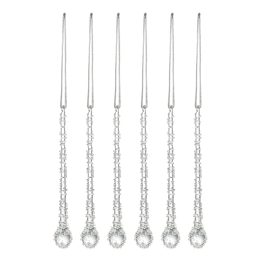 Фото Набор ёлочных украшений icy sparkles из коллекции new year essential, 6 шт. (78275) - интернет-магазин МегаТерем в Москве