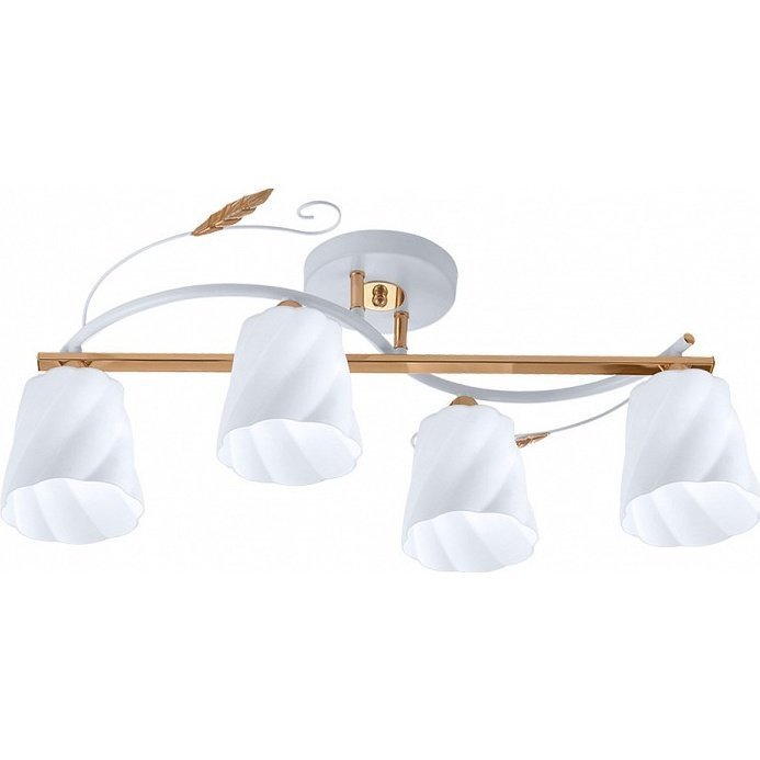 Фото Потолочная люстра IDLamp 380 380/4PF-Whitegold - интернет-магазин МегаТерем в Москве