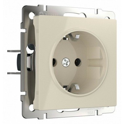 Розетка с заземлением, без ...