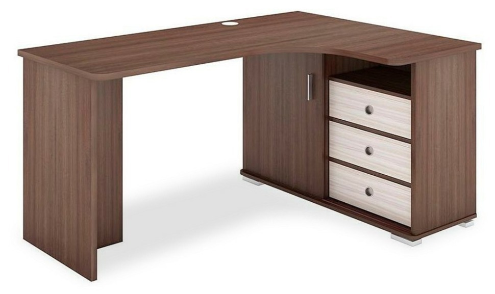 Фото Стол письменный Домино СР-165С MER_SR-165S-SHKSH-CH-PRAV-NOVYJ - интернет-магазин МегаТерем в Москве