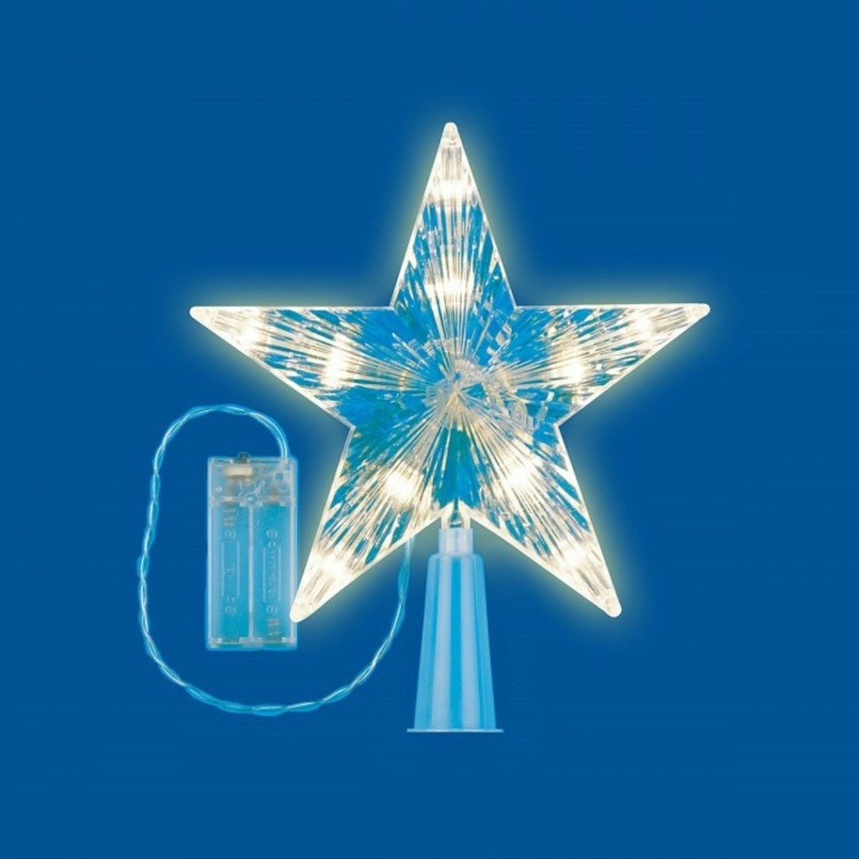 Фото Верхушка на елку Uniel Звезда-2 UL-00005761 UL_UL-00005761 - интернет-магазин МегаТерем в Москве