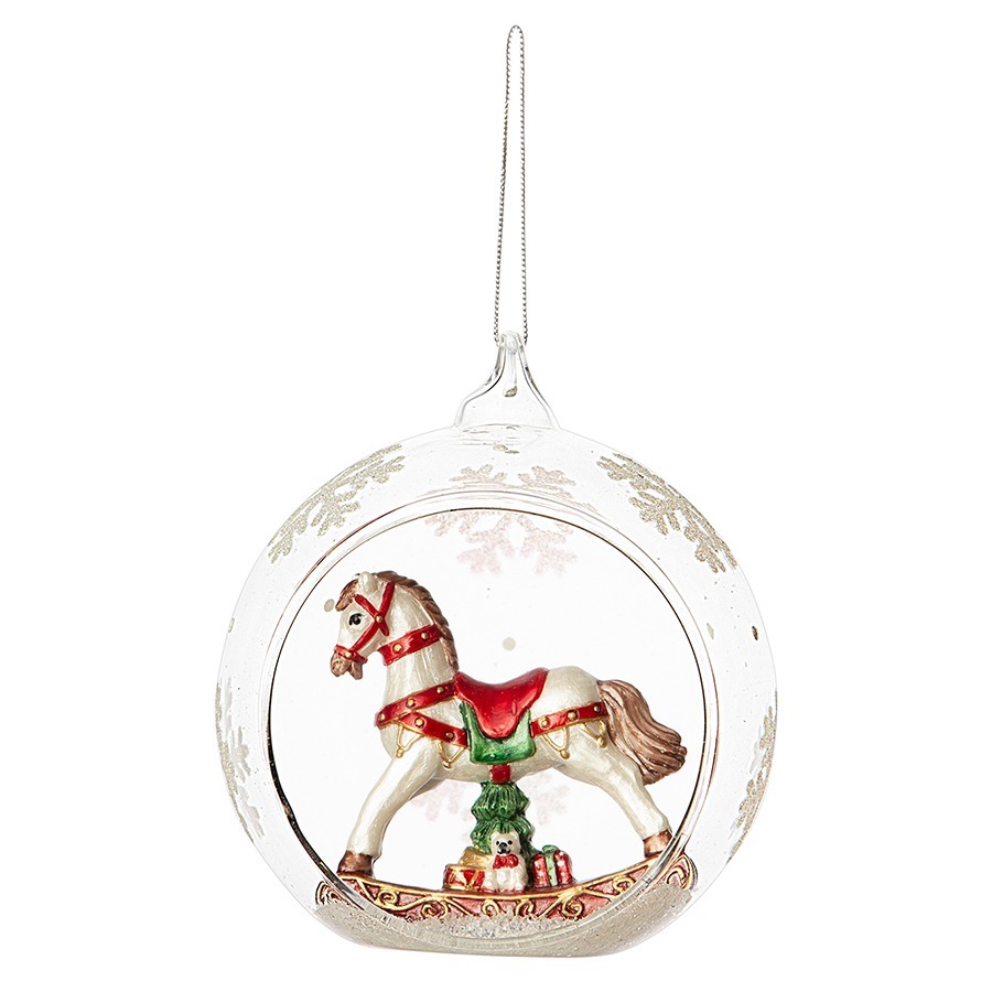 Фото Ёлочная игрушка festive horse из коллекции new year essential (79395) - интернет-магазин МегаТерем в Москве
