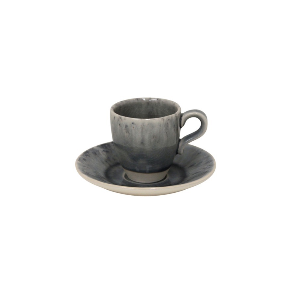 Фото Кофейная пара DECS04-GRY(DECS04-02713Z), керамика, grey, Costa Nova - интернет-магазин МегаТерем в Москве