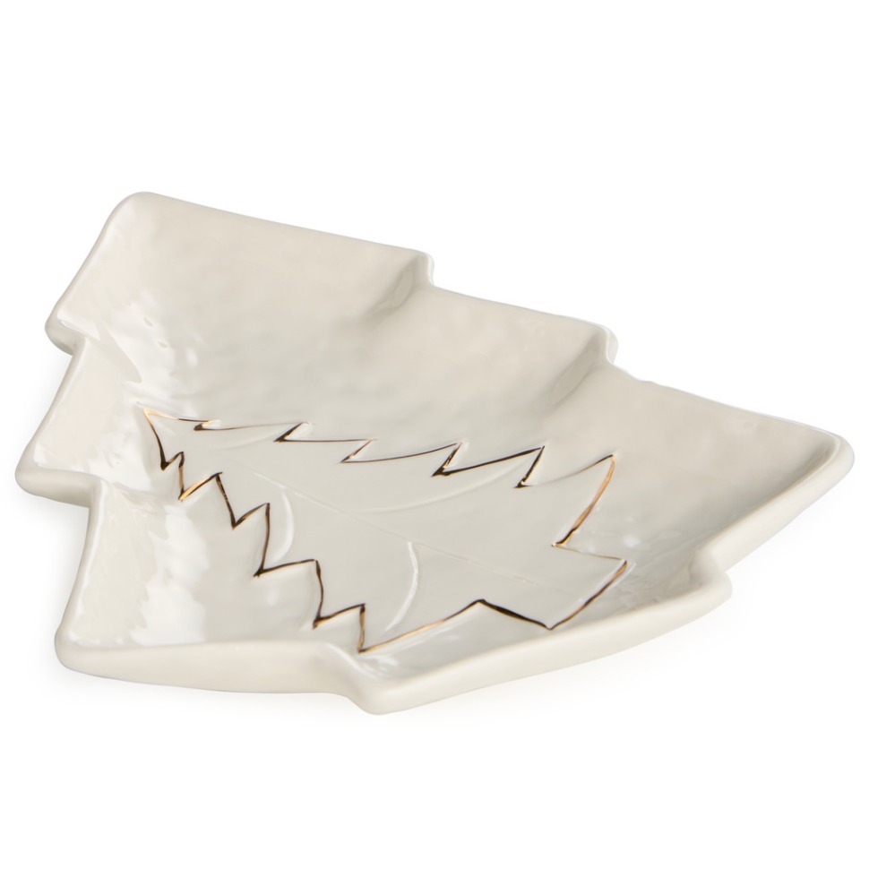 Фото Блюдо сервировочное новогоднее 18,3*20,9*2,7 см Lefard (146-2215) - интернет-магазин МегаТерем в Москве