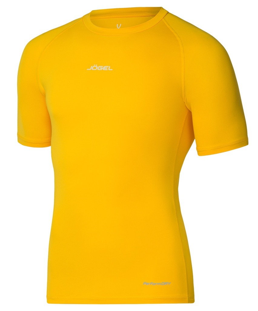 Фото Футболка компрессионная с коротким рукавом JÖGEL CAMP PerFormDRY Baselayer SS Tee, желтый (2125188) - интернет-магазин МегаТерем в Москве