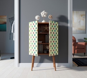 Фото Комод на высоких ножках Berber 24 принт арт BB09/Print_24-ET - интернет-магазин МегаТерем в Москве