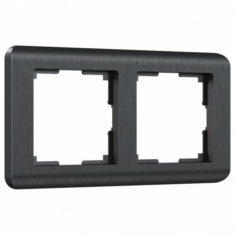 Фото Рамка на 2 поста Werkel Stream (графит) W0022104 WRK_a051267 - интернет-магазин МегаТерем в Москве