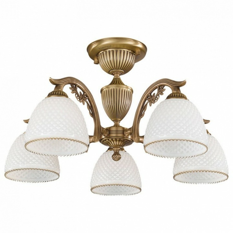 Фото Люстра на штанге Reccagni Angelo 8601 PL 8621/5 RA_PL_8621_5 - интернет-магазин МегаТерем в Москве