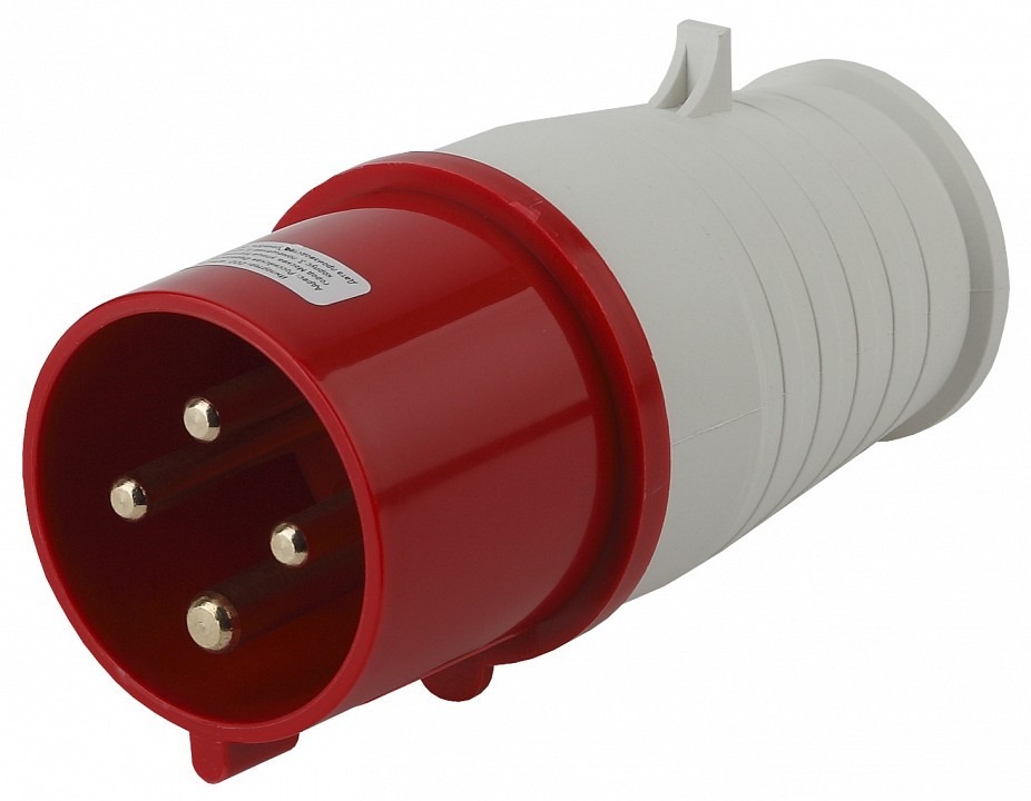 Фото Вилка прямая 3P+PE Эра  V-32-3P-PE-IP44 ER_B0032853 - интернет-магазин МегаТерем в Москве