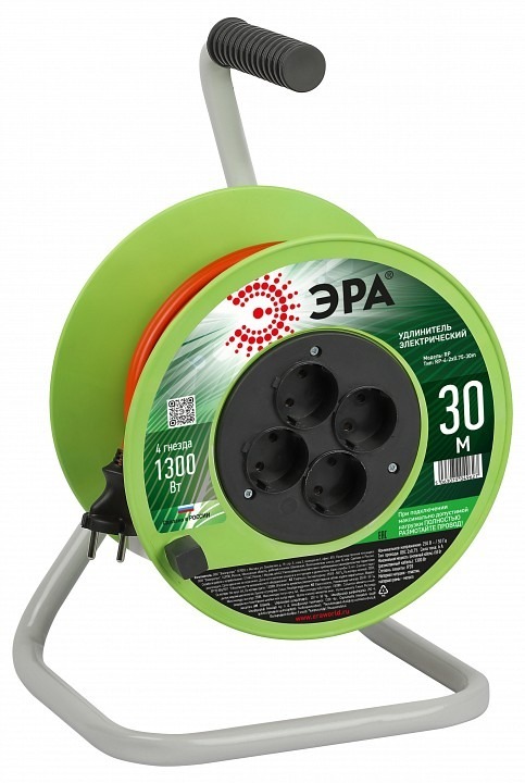 Фото Удлинитель Эра  RP-4-2x0.75-30m ER_B0059780 - интернет-магазин МегаТерем в Москве