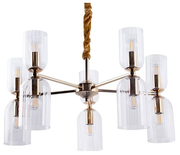 Фото Подвесная люстра Arte Lamp Charm A1623LM-10GO AR_A1623LM-10GO - интернет-магазин МегаТерем в Москве