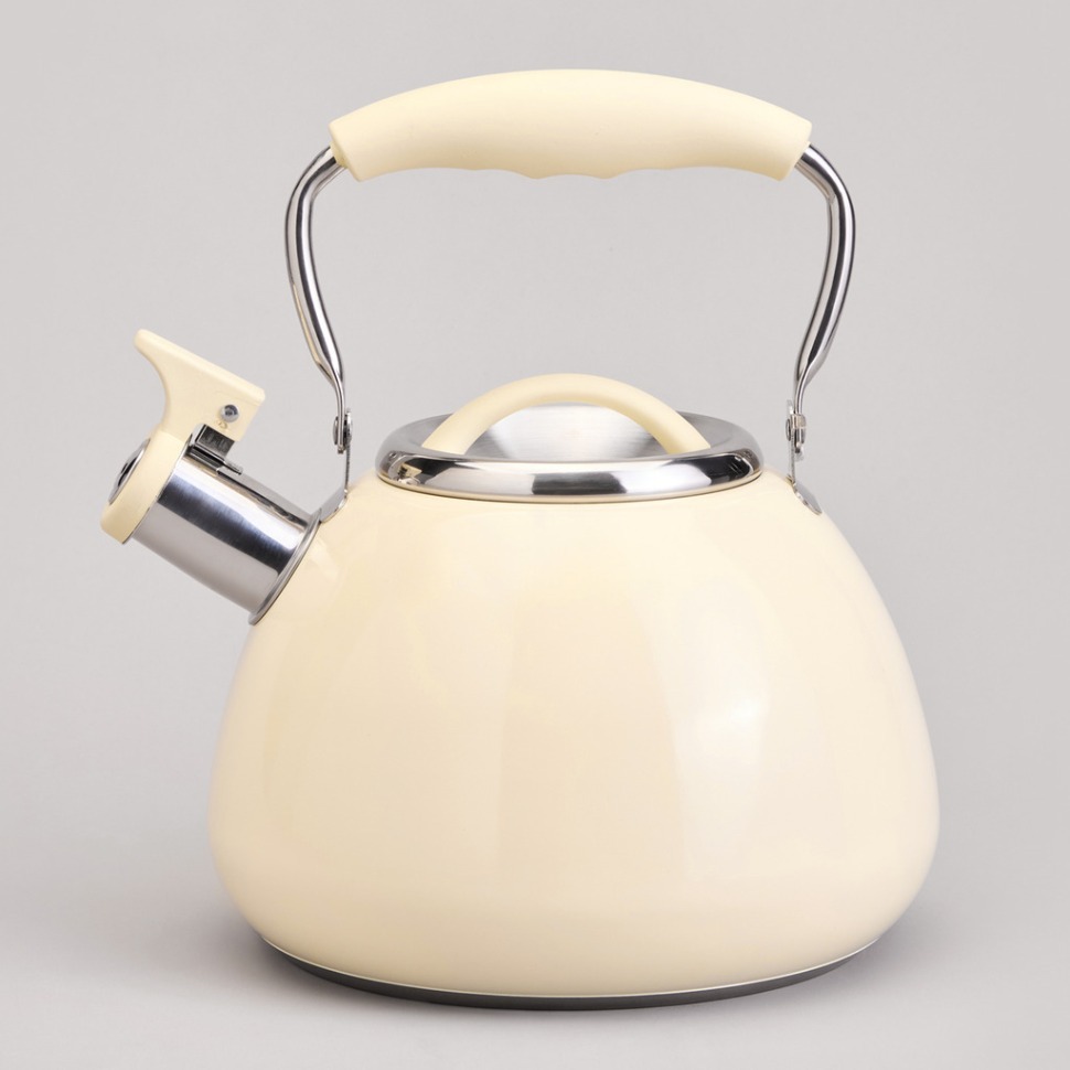 Фото Чайник со свистком и складывающейся ручкой, 2.9л Agness (940-027) - интернет-магазин МегаТерем в Москве