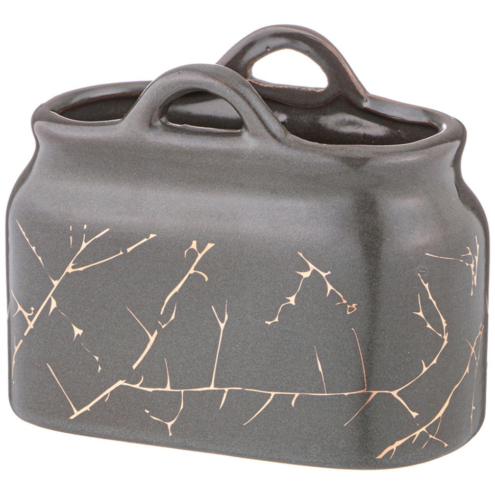 Фото Салфетница коллекция золотой мрамор Lefard (155-773) - интернет-магазин МегаТерем в Москве