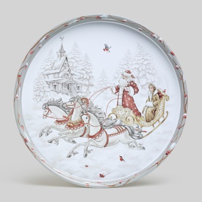 Поднос сервировочный agness "морозко" 33*2,1 см (898-239) 