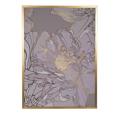 Холст Пион 110х80 см, багет...