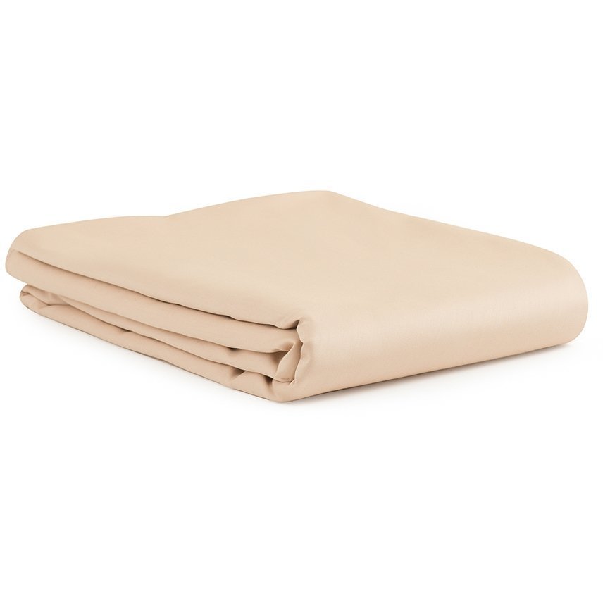 Фото Простыня из сатина бежево-розового цвета из коллекции essential, 180х270 см (70539) - интернет-магазин МегаТерем в Москве