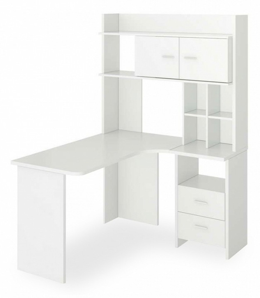 Фото Стол компьютерный Нельсон Lite СКЛ-Угл130+НКЛХ-120 БЕ ПРАВ MER_SKL-Ugl130-NKLH-120_BE_PRAV - интернет-магазин МегаТерем в Москве