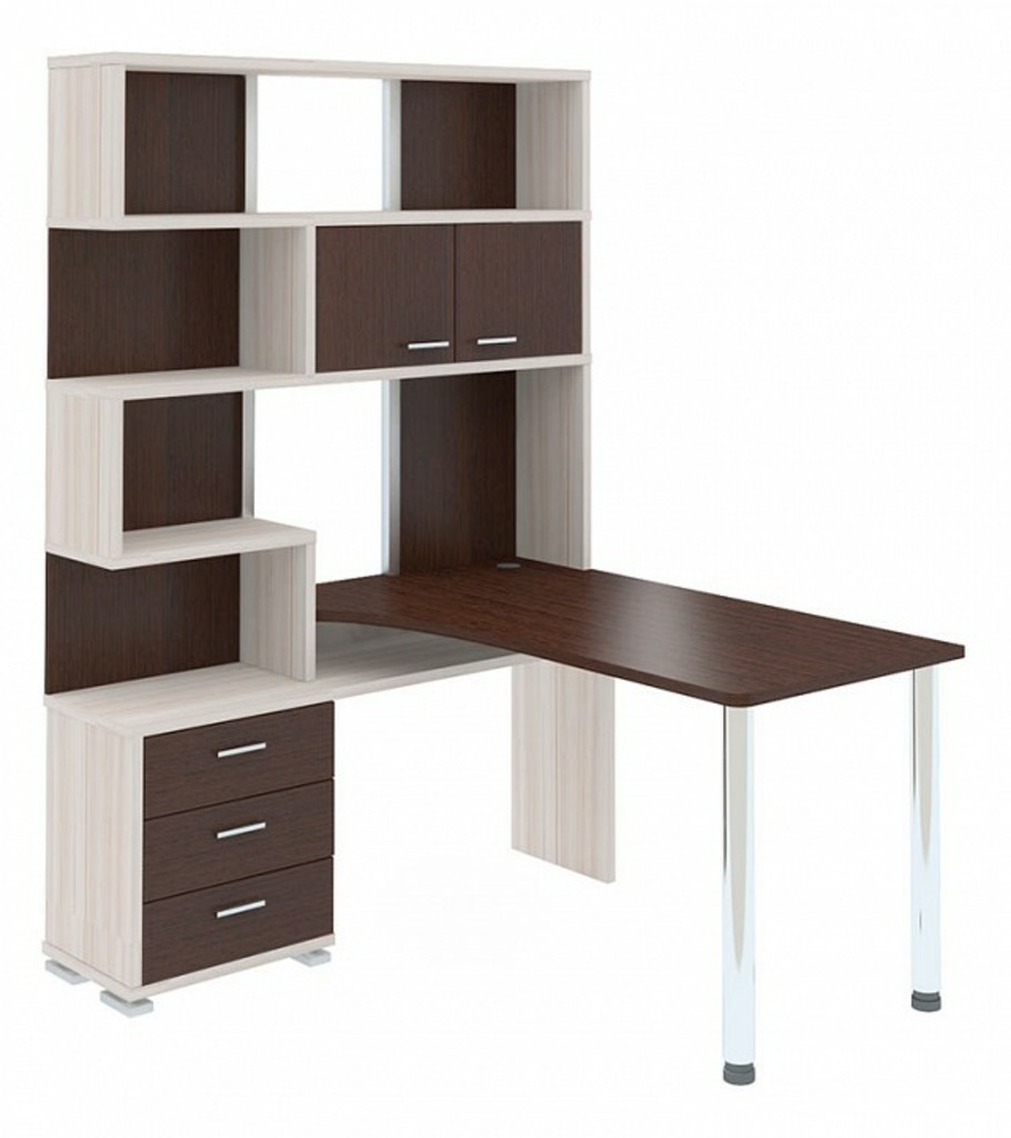 Фото Стол компьютерный Домино СР-420/130 MER_SR-420_130_KVV-LEV - интернет-магазин МегаТерем в Москве